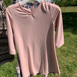 Girls pink tunic/matching maxi skirt,10-12  sz L